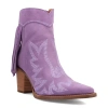 Dingo Womens Wild Sage Block Heel Cowboy Boots In Purple
