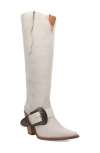 Dingo Yeehottie Over The Knee Western Boot In Gray
