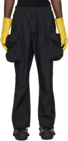 Dingyun Zhang Black 3d Pocket Ski Trousers In Black