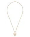 Dinh Van Women's Double Curs 18k Yellow Gold & Diamond Pendant Necklace In Gold