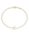 Dinh Van 18k Yellow Gold Le Pave Geometric Chain Bracelet In Gold