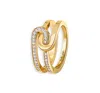 Dinh Van Yellow Gold Mail Diamond Ring In Gold