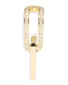 Dinh Van 18k Yellow Gold Maillon Diamond Mono Link Single Stud Earring In Gold