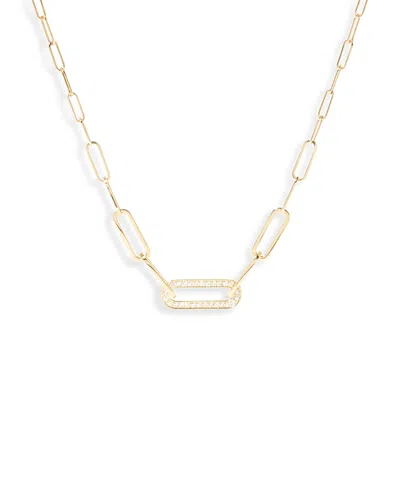 Dinh Van 18k Yellow Gold Maillon Diamond Pave Link Pendant Necklace, 16.93
