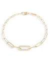 Dinh Van 18k Yellow Gold Maillon Diamond Pave Small Link Bracelet In Gold