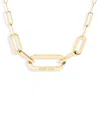 Dinh Van 18k Yellow Gold Maillon Polished Logo Link Statement Necklace, 17.72 In Gold