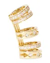 Dinh Van 18k Yellow Gold Pulse Diamond Multi Ring Single Ear Cuff In Gold
