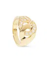 Dinh Van Diamond Handcuff Statement Ring In Gold