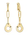 Dinh Van Yellow Gold R13.5 Menot Drop Earrings In Gold