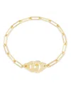 Dinh Van Handcuff Chain Link Bracelet In Gold