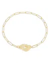 Dinh Van Handcuff Chain Link Bracelet In Gold