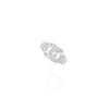 Dinh Van Ladies 18k White Gold Menottes R8 Mono Earring