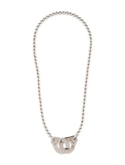 Pre-owned Dinh Van Menottes Necklace, 16.5" In Multi
