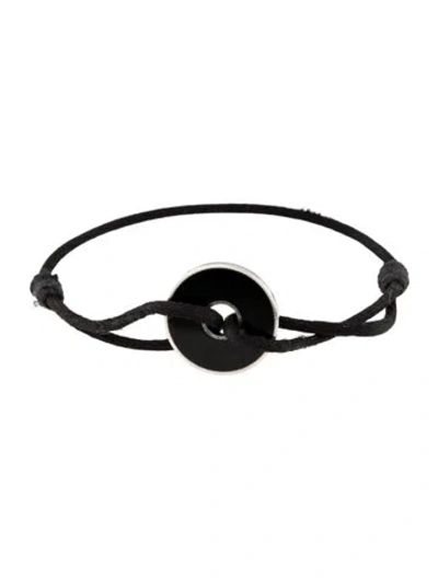Pre-owned Dinh Van Onyx "pi" Cord Bracelet In Multicolor