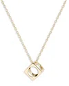 Dinh Van Open Cube Pendant Necklace In 18k Yellow Gold, 15.74-17.71 In Gold