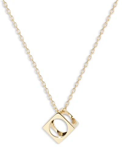 Dinh Van Open Cube Pendant Necklace In 18k Yellow Gold, 15.74-17.71