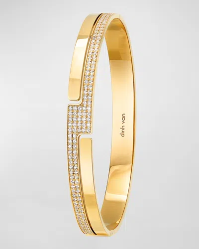 Dinh Van Women's Seventies 18k Gold & Diamond Bangle Bracelet In Yellow Gold