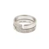 Dinh Van Seventies Ring In 18k White Gold