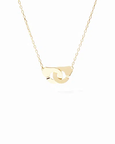Dinh Van Small Handcuff Open Link Chain Pendant Necklace, 15.75-16.54 In Gold