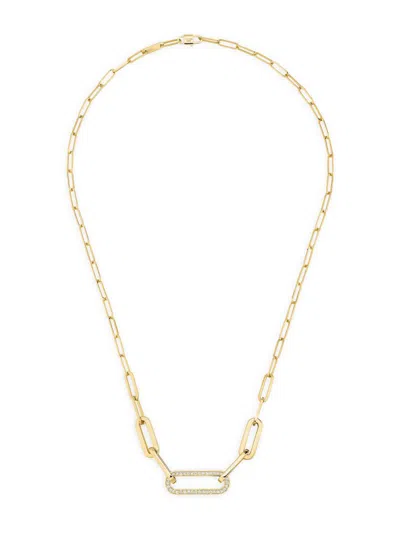 Dinh Van Women's Maillon 18k Gold & Diamond Necklace
