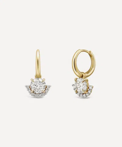 Dinny Hall 14ct Gold Libby Diamond Drop Earrings