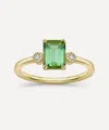 Dinny Hall 14ct Gold Violet Tourmaline And Diamond Ring