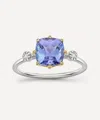 Dinny Hall 14ct White Gold Iris Tanzanite And Diamond Ring
