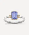 Dinny Hall 14ct White Gold Violet Tanzanite And Diamond Ring