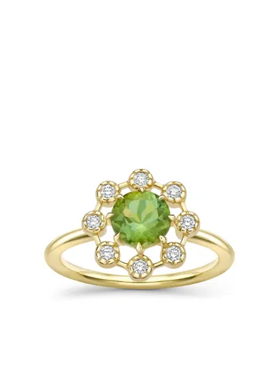 Dinny Hall 14k Yellow Gold Celandine Tourmaline And Diamond Ring