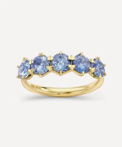Dinny Hall 18ct Gold Elyhara Sapphire Five Stone Ring