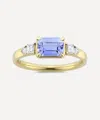 Dinny Hall 18ct Gold Lena Blue Sapphire And Diamond Ring