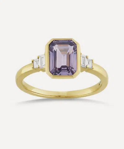 Dinny Hall 18ct Gold Mila Lilac Sapphire And Diamond Ring