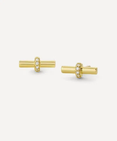 Dinny Hall 18ct Gold-plated Vermeil Silver My World T-bar Stud Earrings
