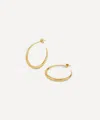 Dinny Hall 18ct Gold-plated Vermeil Silver Signature Hera Hoop Earrings In Gold