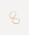 Dinny Hall 18ct Gold-plated Vermeil Silver Signature Medium Tapering Click Hoop Earrings In Gold