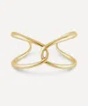 Dinny Hall 18ct Gold-plated Vermeil Silver Twist Open Cuff Bracelet In Gold