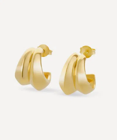 Dinny Hall 18ct Gold-plated Vermeil Silver Iceni Medium Double Hoop Earrings