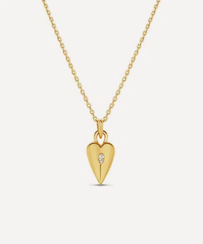 Dinny Hall 22ct Gold-plated My World Heart Charm Pendant Necklace