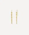 Dinny Hall 22ct Gold-plated Vermeil Silver Folded Heart Column Drop Earrings