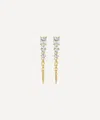 Dinny Hall 22ct Gold-plated Vermeil Silver Gem-set Column Drop Earrings