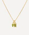 Dinny Hall 22ct Gold-plated Vermeil Silver Gem-set Duo Pendant Necklace In Gold