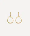 Dinny Hall 22ct Gold-plated Vermeil Silver Large Toro Drop Hoop Earrings