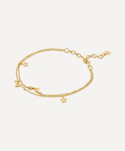 Dinny Hall 22ct Gold-plated Vermeil Silver Stargazer Double Chain Wristlet Bracelet