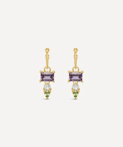 Dinny Hall 22ct Gold-plated Vermeil Silver Suffragette Drop Earrings