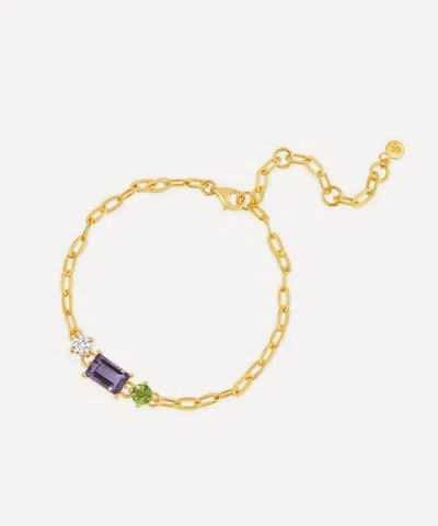 Dinny Hall 22ct Gold-plated Vermeil Silver Suffragette Trilogy Bracelet