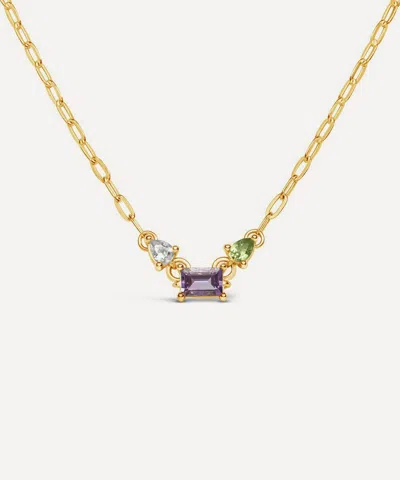 Dinny Hall 22ct Gold-plated Vermeil Silver Suffragette Trilogy Necklace