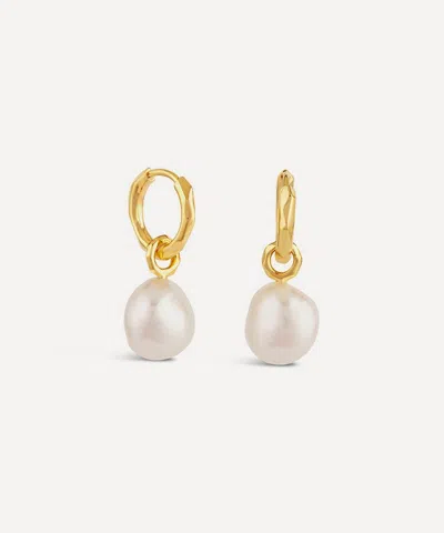 Dinny Hall 22ct Gold-plated Vermeil Silver Thalassa Keshi Baroque Pearl Drop Earrings