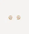 Dinny Hall 22ct Gold-plated Vermeil Silver Toro Pearl Stud Earrings