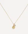 Dinny Hall 9ct Gold Button Locket And Diamond Bonbon Charm Necklace