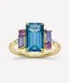 Dinny Hall 9ct Gold Charli London Blue Topaz Ring